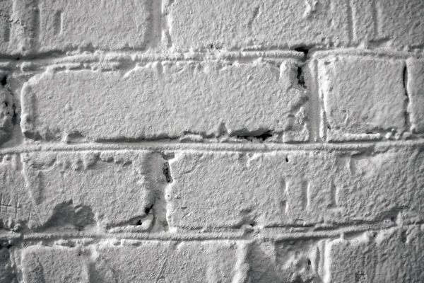 오래 된 흰 벽돌 벽의 구조 — 스톡 사진