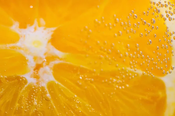Uzavření makra s oranžovým ovocem — Stock fotografie