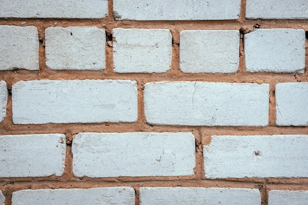 Textura fundo de parede de tijolo branco velho close-up — Fotografia de Stock