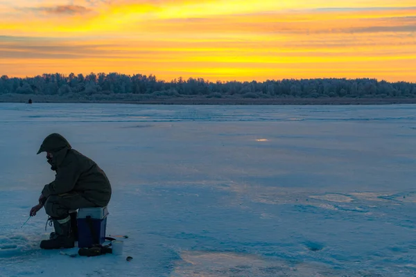 winter sport ice fishing