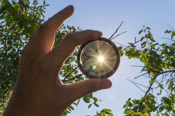 Neutrální šedý filtr pro fotoaparát — Stock fotografie