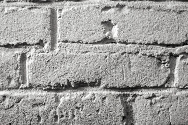 White brick old wall close-up — Stock Photo, Image