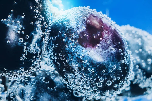 Juicy fresh black grapes closeup — Stock Photo, Image