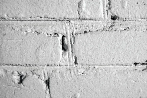 White brick old wall close-up — Stock Photo, Image