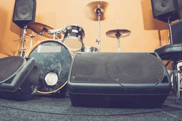 Drumstel drums in de Studio — Stockfoto