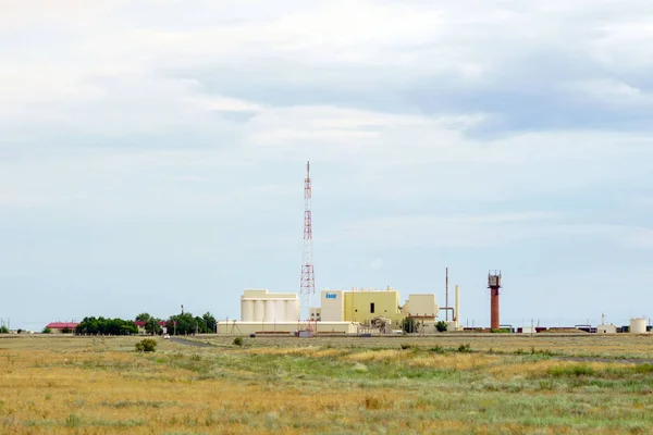 Astrakhan region Baskunchak village, Rússia - jun 01, 2019: Knauf plant — Fotografia de Stock