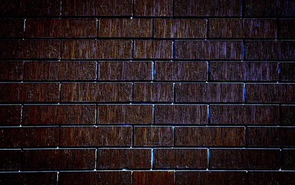 Parede de tijolo marrom closeup fundo textura abstração . — Fotografia de Stock