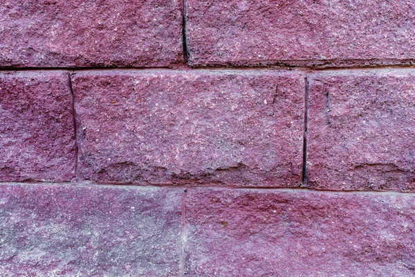 Старая розовая стена брика крупным планом — стоковое фото