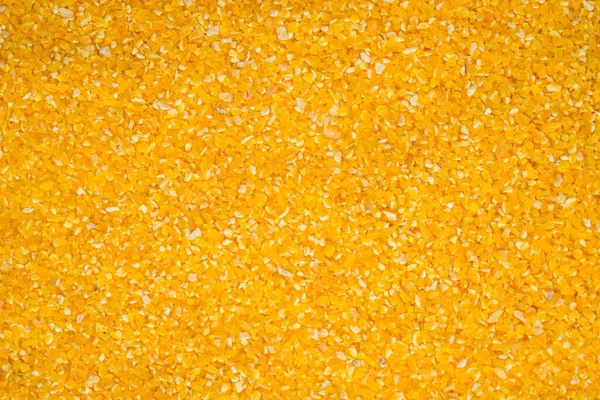 Corn Grits Groat Background Top View Close Macro Texture — Stock fotografie