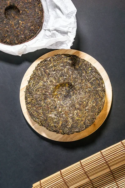 Čínský Puer Fermentoval Naléval Čaj Zdravá Výživa Antioxidační Nápoje — Stock fotografie