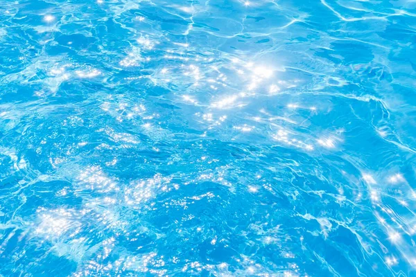 Dalgalarla Dalgalanır Akar Yaz Mavisi Yüzme Havuzu Metin Için Üstteki — Stok fotoğraf