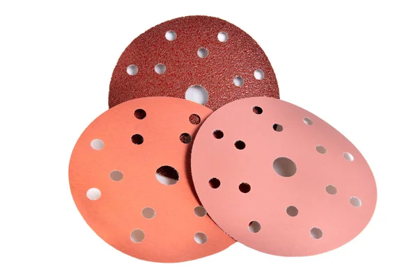sander sandpaper for grinding machine, angle grinder tool isolated on white