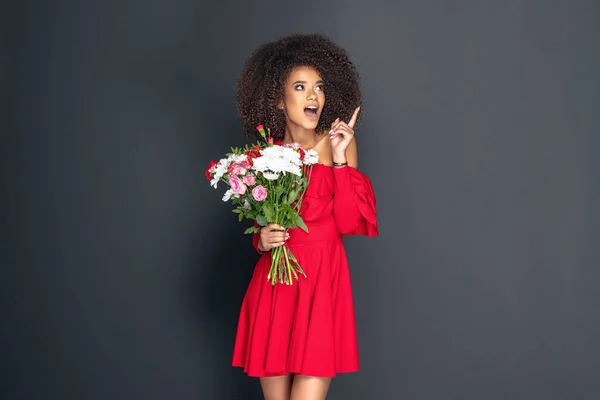 Mulher Flor Feliz Com Mulher — Fotografia de Stock