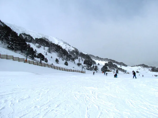 Mountains Ski Resort Andorra Nature Sport Background — Stock Photo, Image