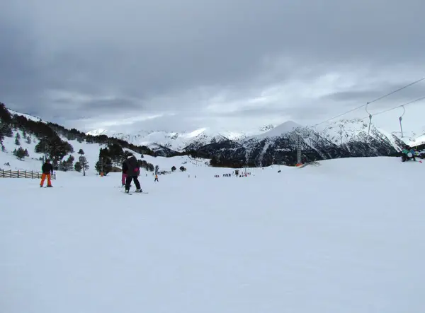 Esquí Andorra Naturaleza Deporte —  Fotos de Stock