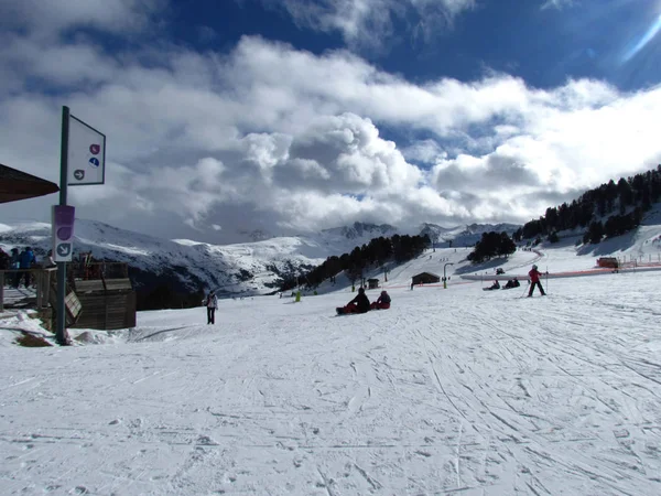 Esquí Andorra Naturaleza Deporte —  Fotos de Stock