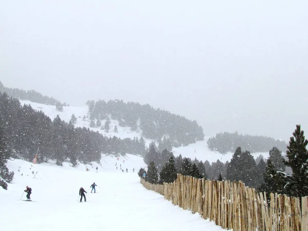 Estación Esquí Andorra Enero Naturaleza Deporte —  Fotos de Stock