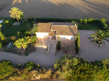 İspanya, Mayorka manzara üzerinde havadan görünümü