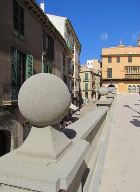 Palma De Mallorca, İspanya. Güzel eski mimari