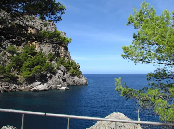 Όμορφη Θαλασσογραφία Στην Ισπανία Μαγιόρκα Καταπληκτική Θέα Στη Θάλασσα — Φωτογραφία Αρχείου