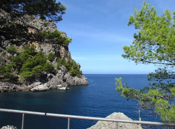 Bela Vista Mar Espanha Maiorca Maravilhosa Vista Mar — Fotografia de Stock