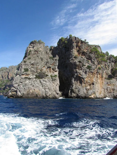 Bellissimo Paesaggio Con Montagne Mare — Foto Stock