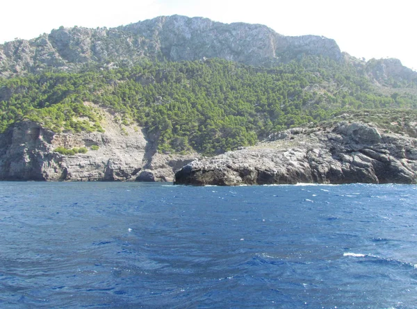 Hermoso Paisaje Con Montañas Mar — Foto de Stock