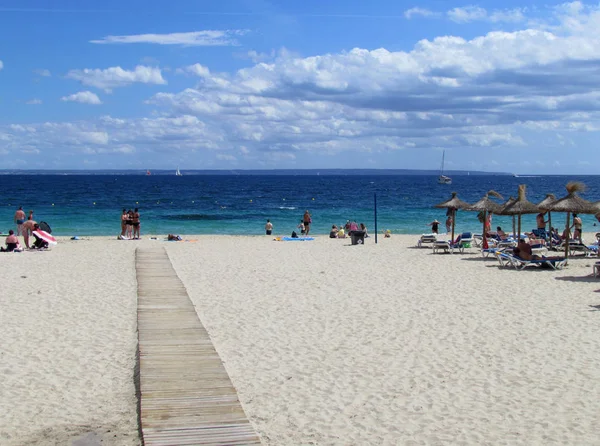 Hermoso Paisaje Marino España Mallorca Impresionante Vista Playa — Foto de Stock