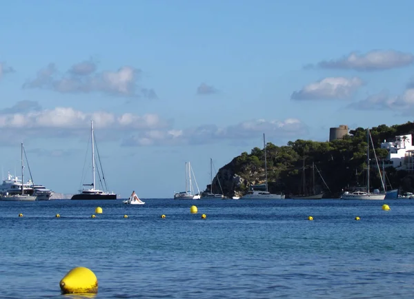 Hermoso Paisaje Marino España Mallorca Impresionante Vista Del Mar Con — Foto de Stock