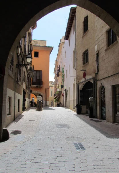 Palma Majorka Hiszpania Piękny Stary Street — Zdjęcie stockowe