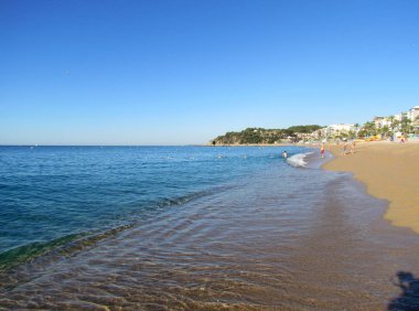 Beach Lloret de Mar, İspanya, Europe