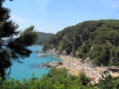 Beach Lloret de Mar, İspanya, Europe