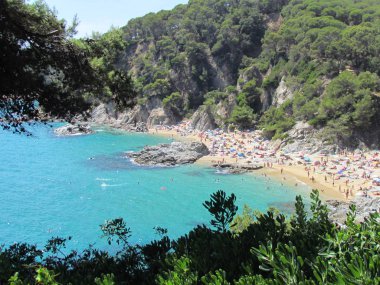 Beach Lloret de Mar, İspanya, Europe