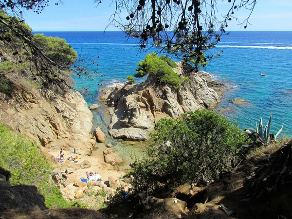 Όμορφη Παραλία Μεσόγειος Θάλασσα — Φωτογραφία Αρχείου