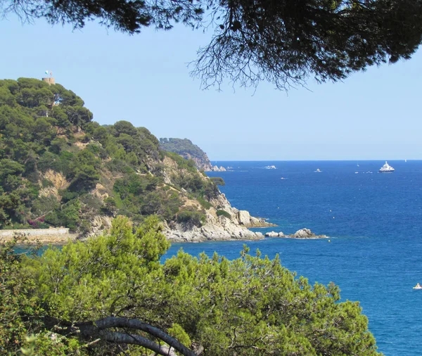 Paysage Magnifique Espagne Vue Imprenable Sur Mer Montagne — Photo