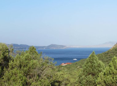 Güzel deniz manzaraları. Şaşırtıcı doğal görünümüne.