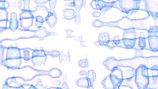 Animated Abstract Blue Białym Tle Stock Video Świetny Film Ten — Wideo stockowe