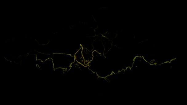 Yellow Lightning Animated Background Stock Video Great Video 1920X1080 Video — Stock Video