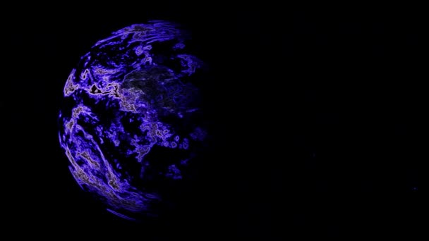 Blue Rotating Planet Est Une Excellente Vidéo Clip Vidéo 1920X1080 — Video