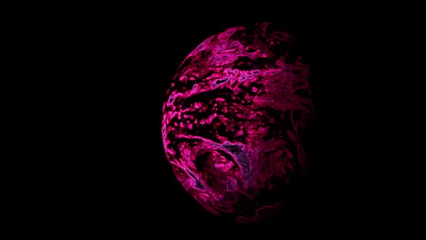 Pink Rotating Planet Een Stock Video Een Geweldige Video Deze — Stockvideo