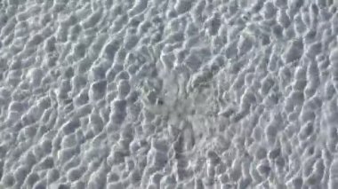 Deniz, resort, rüyalar. Güneş parlar, dalgalar deniz güzel birbiri ardına devam, deniz yıldızı kendisi kum altında onları altında gizleyen.