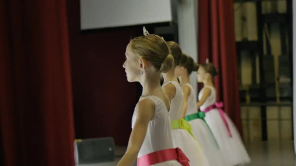 Ballet. Girls legs in white ballet shoes during ballet training. Element of classical dance. — Stock Footage Ballet. Girls legs in white ballet shoes during ballet training. Element of classical dance. Royalty Free Stock Footage