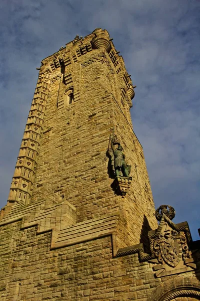 Εθνικού Μνημείου Wallace Άγαλμα Και Εθνόσημο — Φωτογραφία Αρχείου