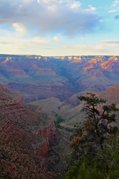 Görünüm Aşağı Üzerinden Zammı Colorado Nehri Parlak Melek Doğru Grand — Stok fotoğraf