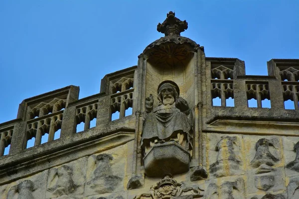 Stone Carving of Jesus on top of Church Cathedral England