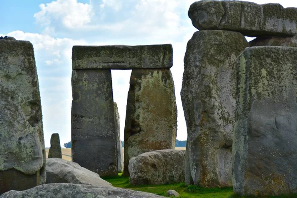 Nahaufnahme Der Steine Von Stonehenge Sommertag — Stockfoto