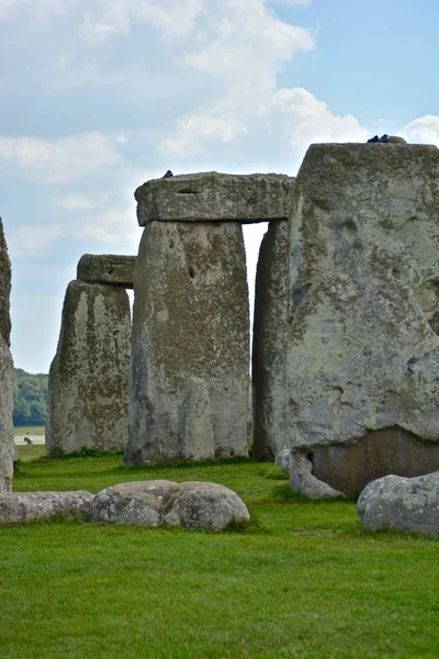 Pedras Stonehenge Dia Verão Nublado — Fotografia de Stock