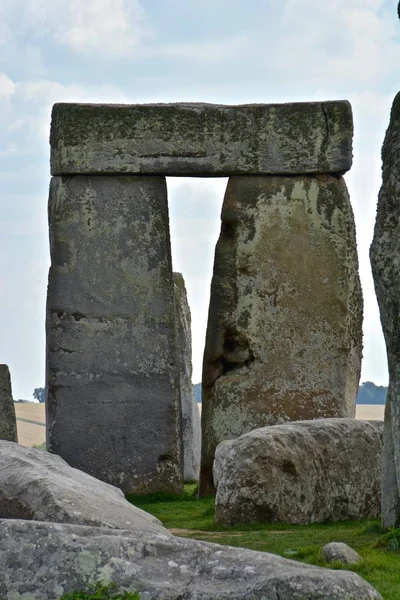 Pedras Stonehenge Dia Verão Nublado — Fotografia de Stock