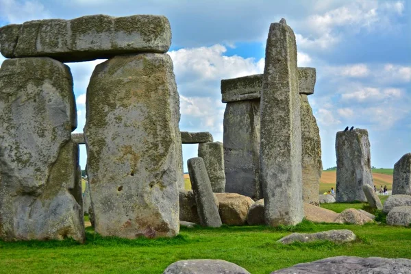 Pedras Stonehenge Dia Verão Nublado — Fotografia de Stock