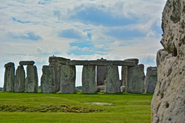 Pedras Stonehenge Dia Verão Nublado — Fotografia de Stock